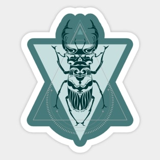 Stag Beetle Sticker